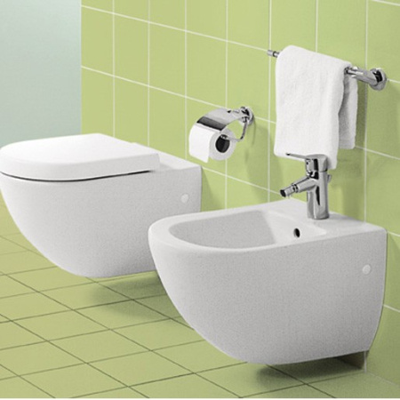 биде подвесное villeroy & boch subway 7400 00r1 alpin, сeramicplus