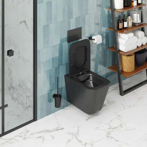 унитаз cerutti spa maiella aria mb ct9163 подвесной черный матовый с сиденьем микролифт