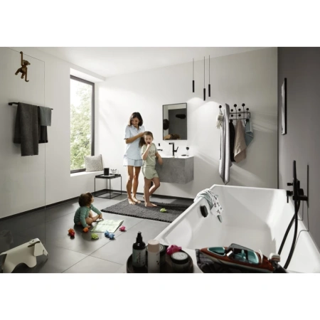 дозатор для мыла 200 мл hansgrohe addstoris 41745670, черный матовый