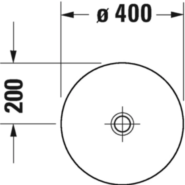раковина накладная duravit d-neo 40 см 2371400070, белая