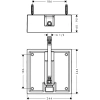 скрытая часть верхнего душа 260×260 мм , ½’ hansgrohe raindance air 26471180