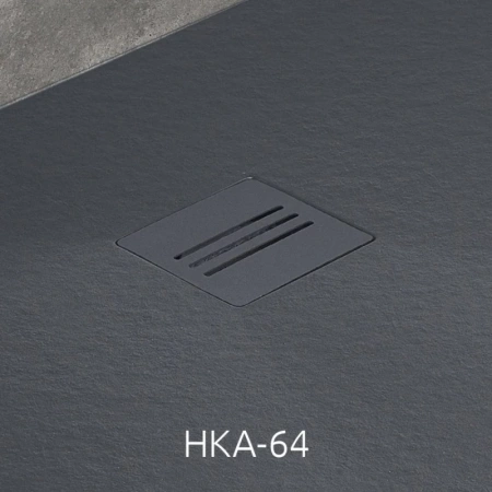 душевой поддон из литьевого мрамора 80x80 см radaway kyntos c anthracite hkc8080-64