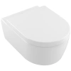 Унитаз Villeroy&Boch Avento 5656HRR1 подвесной, с сиденьем микролифт, с покрытием CeramicPlus, белый