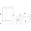 душевая кабина royal bath bk 120x80 rb8120bk3-wc-l с гидромассажем