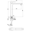 смеситель для раковины без донного клапана vincea cube vbf-1c02bg