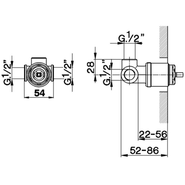 смеситель для душа cisal cubic za00431104