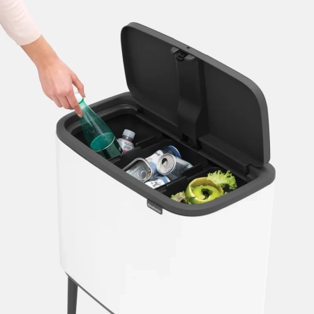 мусорное ведро brabantia bo touch bin 313523 11 + 11 + 11 л