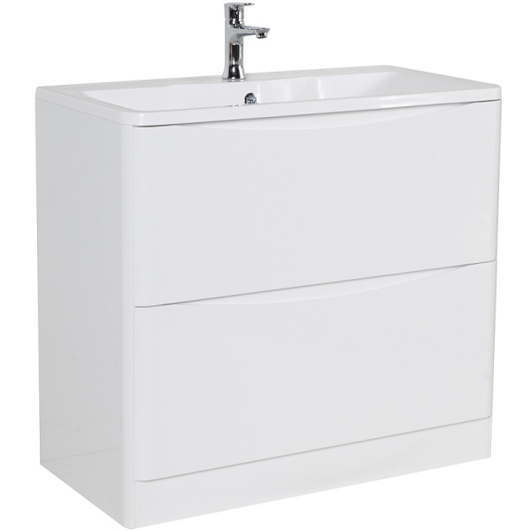 тумба под раковину belbagno 90 acqua-900-2c-pia-bl цвет bianco lucido