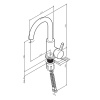 смеситель для раковины am.pm x-joy f85b02700, с поворотным изливом цвет хром