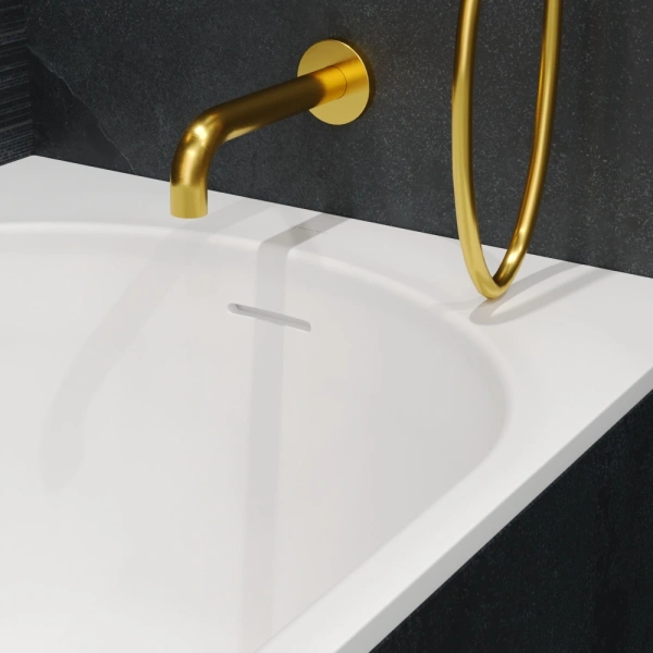 ванна whitecross gin 0217.170070.200 встраиваемая, с регулируемыми ножками и сифоном, композит, 170х70 см, белая матовая