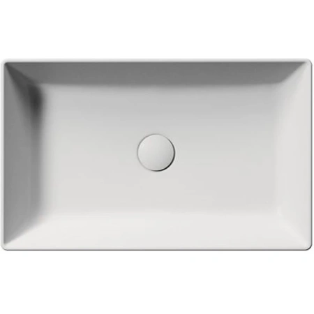 раковина gsi kube x 945309 накладная, 60x37 см, bianco opaco (белый матовый)