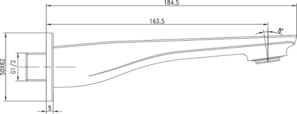 излив lemark lm5981cw для ванны
