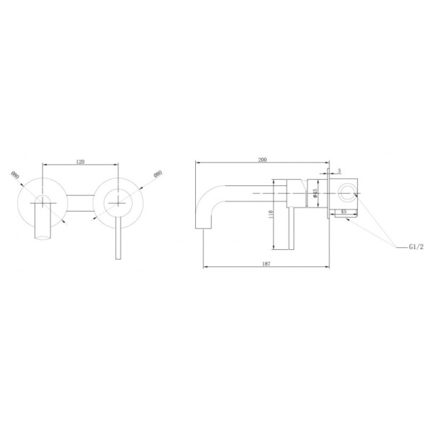 смеситель для раковины abber wasser kreis af8112b черный матовый