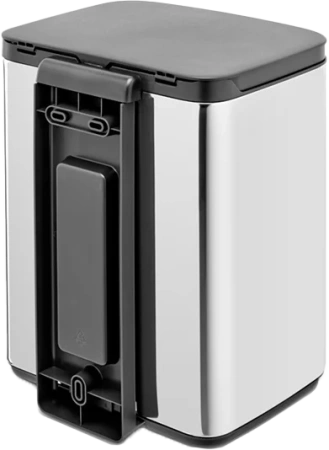 мусорное ведро brabantia bo 222948 7 л, полированная сталь