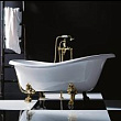 Акриловая ванна Gruppo Treesse Epoca V5071/oro отдельностоящая, 170x80 см, цвет белый|золото