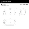 ванна whitecross tawna 0218.180080.200bp 180x80 (белый мат) без перелива иск. камень