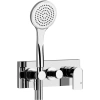 Смеситель Gessi Via Manzoni 44900#031 встраиваемый, внешние части, на 2 выхода, с душевым гарнитуром, цвет хром