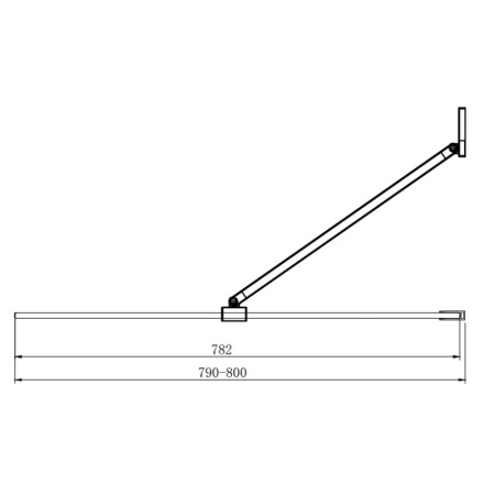 шторка на ванну ambassador bath screens 80х140 16041103 профиль хром стекло crystalpure