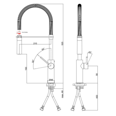 смеситель для кухни paffoni light lig179nono