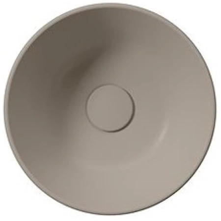 раковина gsi kube x 943505 накладная, ø32 см, tortora opaco (коричневый матовый)