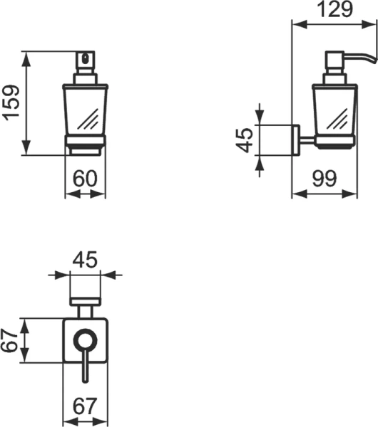 Дозатор для мыла Ideal Standard IOM E2252AA хром
