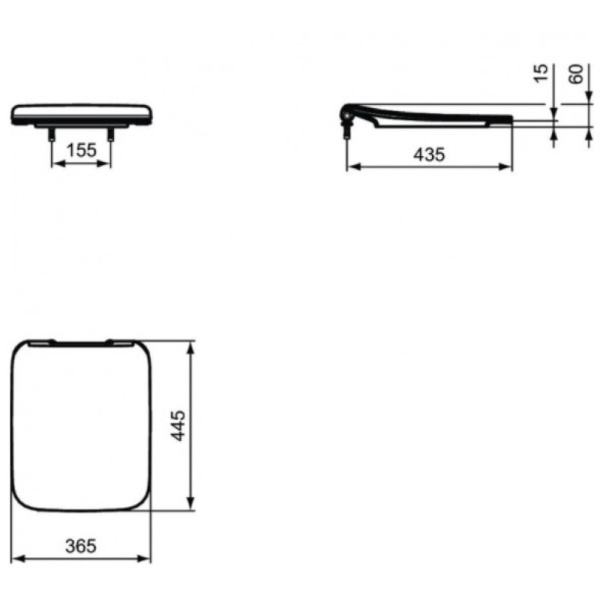 сиденье для унитаза ideal standard strada ii t360001