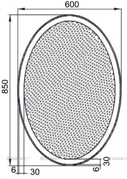 зеркало aquanet комо 00196667 6085 led