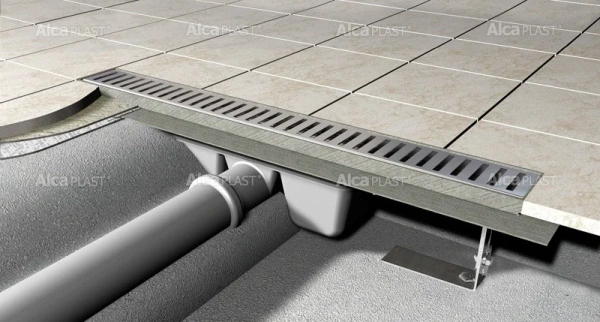 душевой лоток alcaplast apz6 650 с опорами