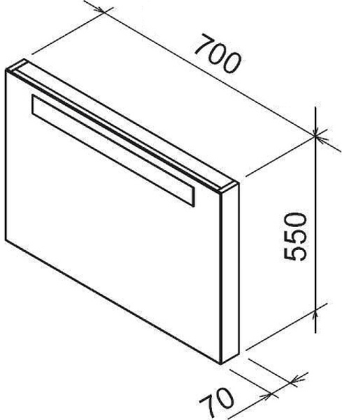 зеркало ravak classic 70 x000000954 с подсветкой капучино