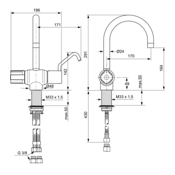 смеситель для раковины ideal standard venlomix a5547aa