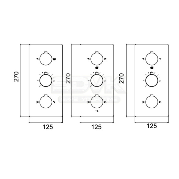 смеситель для душа rgw shower panels sp-41-03 21140541-31 с термостатом хром