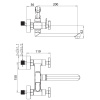 смеситель для ванны elghansa new wave delta 2707593-20