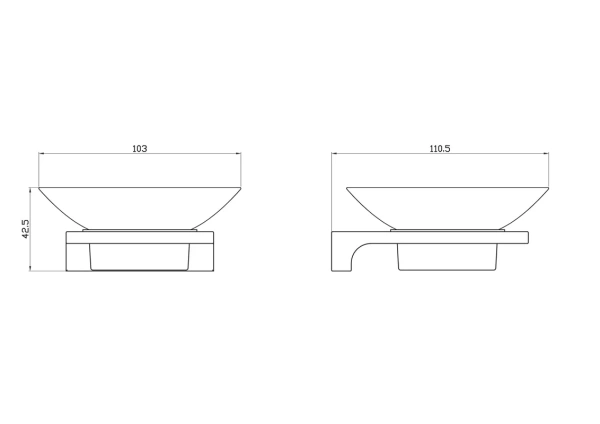 Мыльница Wonzon & Woghand WW-9122-CR хром