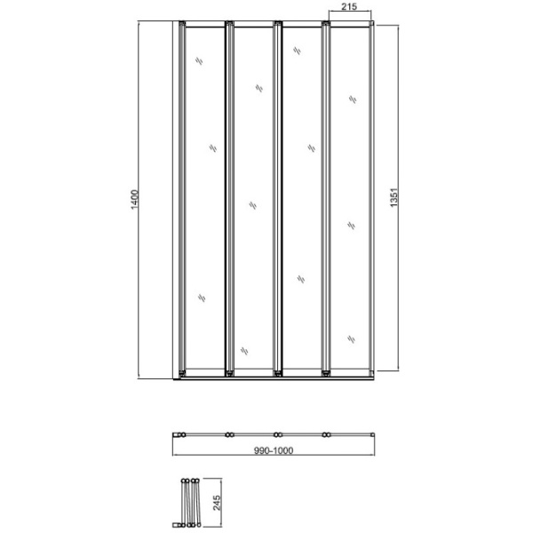 шторка для ванны 100 см vincea vsb-31100cl прозрачное