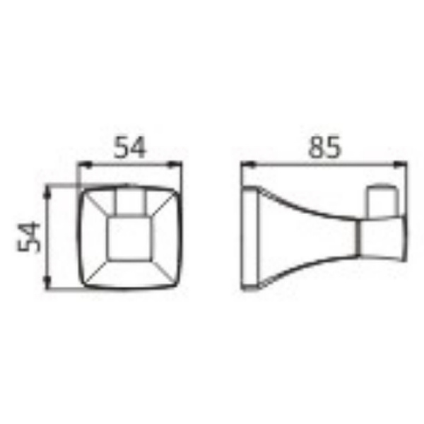 Крючок CeramaLux Domino 95401 Хром