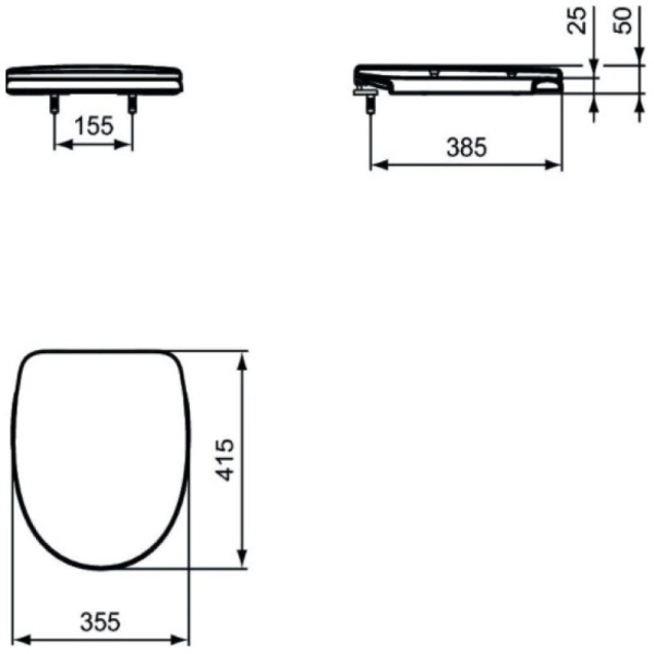 сиденье для унитаза ideal standard oceane w300201