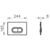 кнопка для инсталляции vitra loop o 740-0500 цвет белый глянцевая