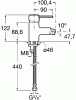 смеситель для биде roca targaдля 7.5a60.6.0c0.0 с донным клапаном цвет хром