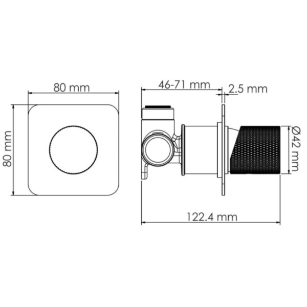 смеситель для душа, wasserkraft ems 7651