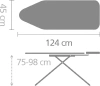 гладильная доска brabantia c 219740 124х45, счастливое сияние