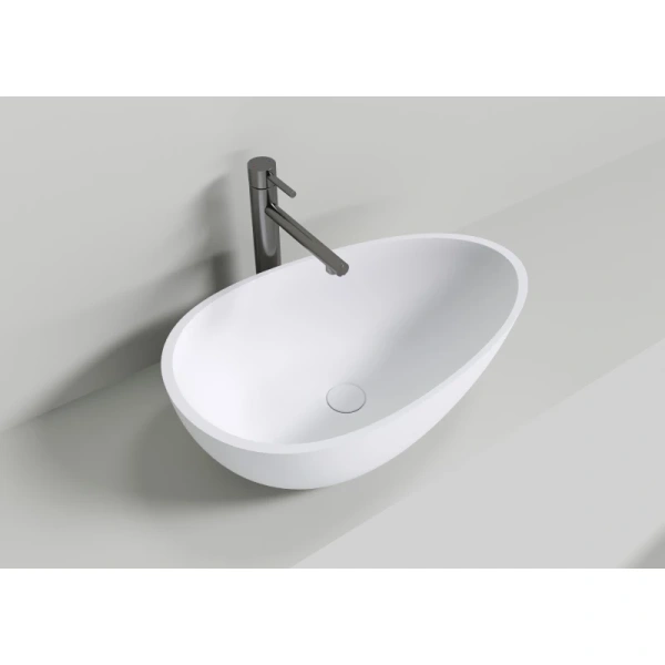 раковина накладная nt bagno napoli nt404, 60х35х16 см