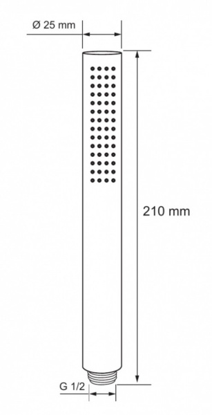 душевая лейка aquanet af000-14b,черный