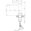 комплект смесителей orange lutz m04-311cr два смесителя + душевой гарнитур orange o-shower