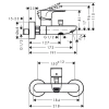 смеситель для ванны hansgrohe rebris s 72443670