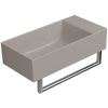 Раковина GSI Kube X 9486005 накладная, 50x25 см, Tortora opaco (Коричневый матовый)