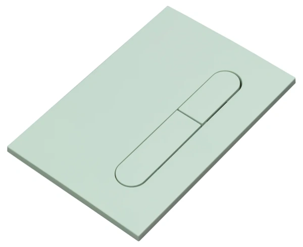 клавиша для инсталляции allen brau project color 9.2pr01.mt для унитаза, пластик, мятная