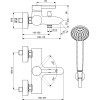 смеситель для ванны с душем ideal standard ceraline bc270aa