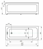 акриловая ванна aquatek eco-friendly мия 180x80 miy180-0000001 без панелей, каркаса и слив-перелива