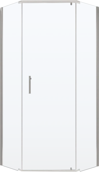 душевой уголок niagara nova ng-6634-08 100×100, пятиугольный цвет хром