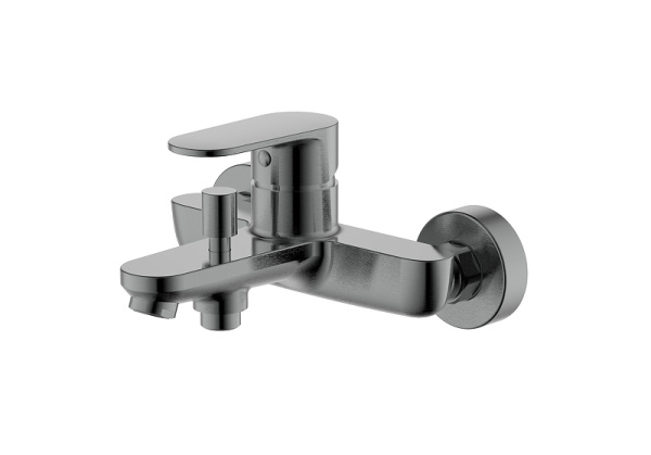 смеситель для ванны aquatek ника aq1840bgm цвет оружейная сталь